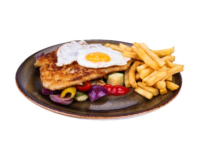 Plate schnitzel Holstein