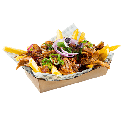 Frites pulled pork      